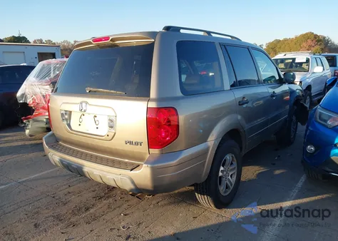 2004 Honda Pilot Ex-L из США, поврежденный, VIN 2HKYF18514H604592